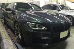 BMW M6 ガラス 化学結合 コーティング 親水 UVカット 東京 台東区